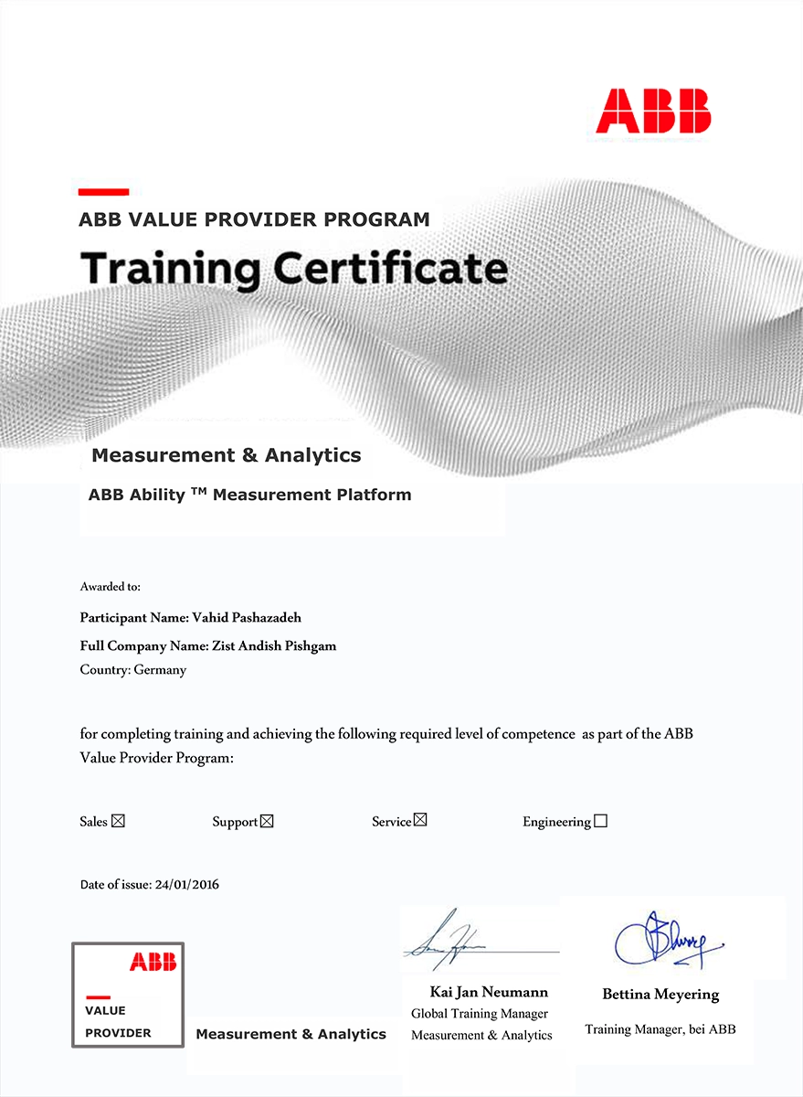 ABB-certificate